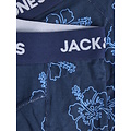 Jack & Jones Jack & Jones Heren Boxershorts Trunks JACANTHONY Print 3-Pack Blauw