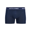 Jack & Jones Jack & Jones Heren Boxershorts Trunks JACANTHONY Print 3-Pack Blauw