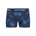 Jack & Jones Jack & Jones Men's Boxer Shorts Trunks JACANTHONY Print 3-Pack Blue
