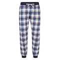 Phil & Co Phil & Co Men's Pyjama Set Long Dark Blue Checkered