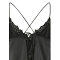 PIECES Pieces Ladies Pyjamas PCJENNA Night Set Satin Black