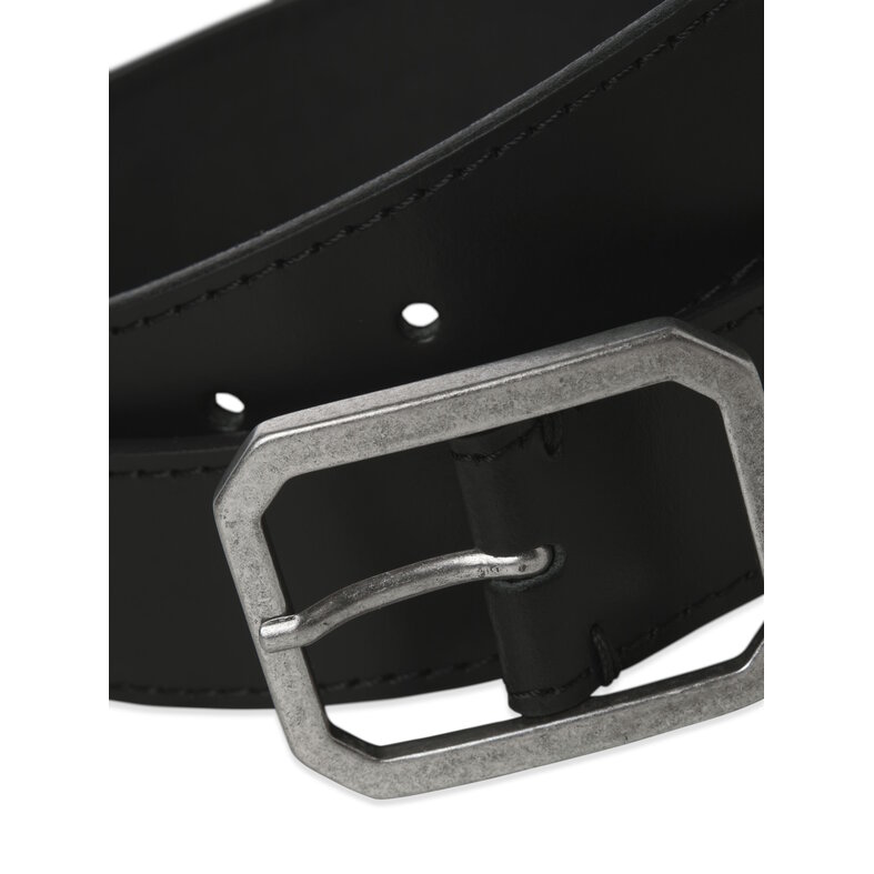 Jack & Jones Jack & Jones Men's Belt JACSQUARE Leather Black