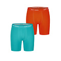 Happy Shorts Happy Shorts Men's Long-Sleeve Boxer Briefs Neon Green/Orange