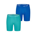 Happy Shorts Happy Shorts Heren Boxershorts Met Lange Pijpen Boxer Briefs Neon Groen/Blauw