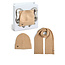 PIECES Pieces Ladies Winter Hat + Scarf Knitted PCNIVA Giftbox Beige