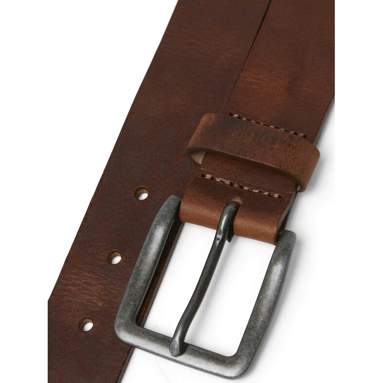 Jack & Jones Jack & Jones Men's Belt JACVICTOR Leather Brown