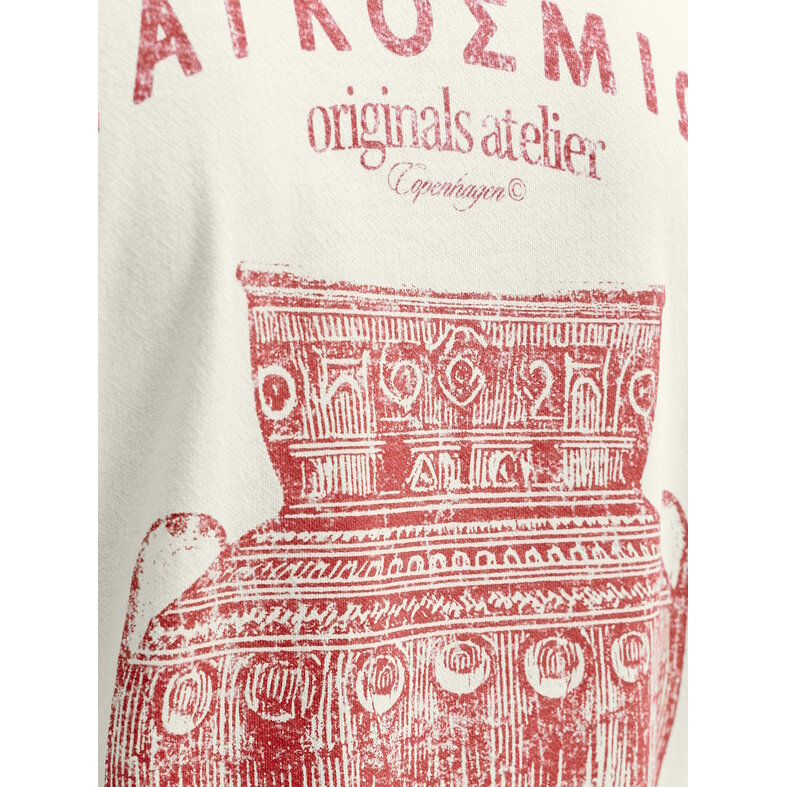 Jack & Jones Jack & Jones Men's Backprint T-Shirt JORARGOS Cream White