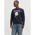 Jack & Jones Jack & Jones Heren Kersttrui JJCHRISTMAS Donkerblauw