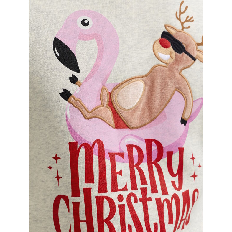 Jack & Jones Jack & Jones Men's Christmas Sweater JJCHRISTMAS White