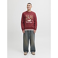 Jack & Jones Jack & Jones Heren Kersttrui JJCHRISTMAS Rood