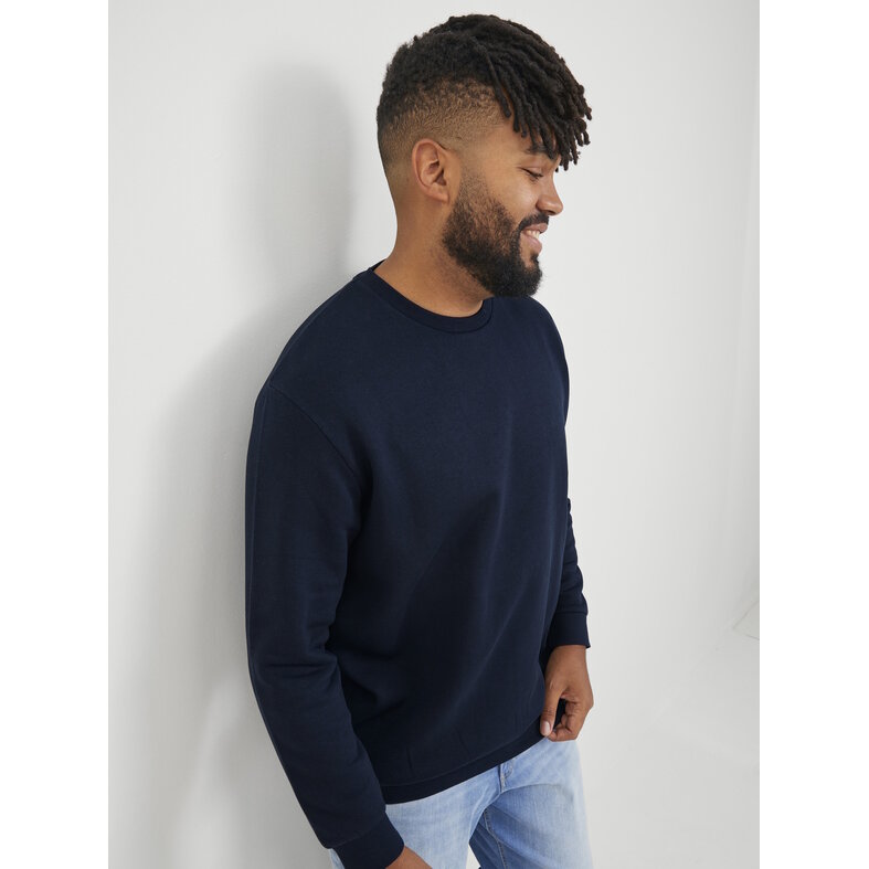 Jack & Jones Jack & Jones Men's Plus Size Sweater JJEBRADLEY Dark Blue