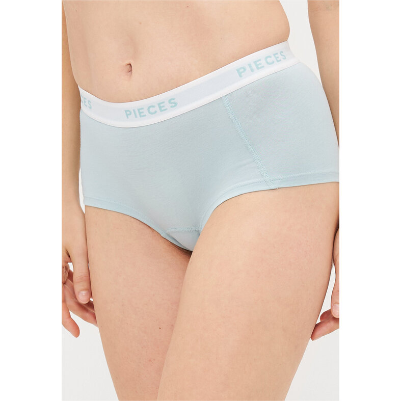 PIECES Pieces Dames Hipsters 4-Pack PCLOGO Effen