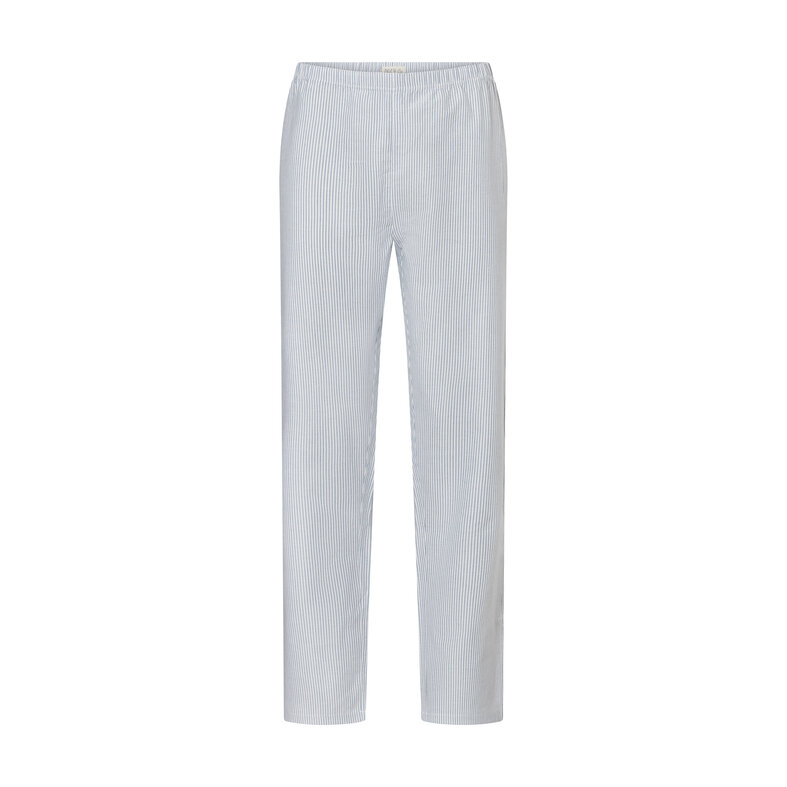 Phil & Co Phil & Co Men's Pyjama Set Long Woven Blue Striped