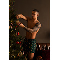 Happy Shorts Happy Shorts Wide Boxer Shorts Men's Christmas 3-Pack Checkered/Print/Plain