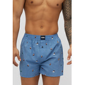 Happy Shorts Happy Shorts Wide Boxer Shorts Men's Christmas 3-Pack Checkered/Print/Plain