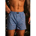 Happy Shorts Happy Shorts Wijde Boxershorts Heren Kerst 3-Pack Geruit/Print/Effen