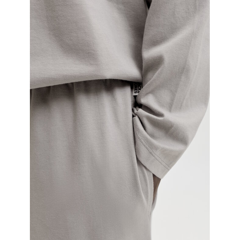 Jack & Jones Jack & Jones Men's Lounge Pajama Set Long JACALFRED Plain Gray