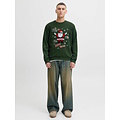 Jack & Jones Jack & Jones Men's Christmas Sweater JJCHRISTMAS Dark Green