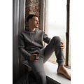 Phil & Co Phil & Co Men's Lounge Jacquard Sweat Set Anthracite