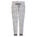 By Louise By Louise Dames Huispak Fleece Broek + Sweater Grijs Panterprint
