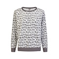 By Louise By Louise Ladies Home Suit Fleece Pants + Sweater Grey Panther Print