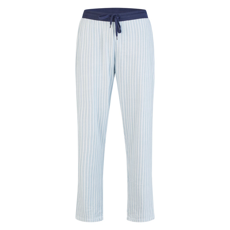 Phil & Co Phil & Co Men's Pyjama Set Long Dark Blue/Light Blue Striped