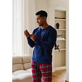 Phil & Co Phil & Co Heren Pyjamabroek Lang Flanel Geruit Rood