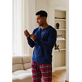 Phil & Co Phil & Co Men's Pyjama Pants Long Flannel Checkered Red