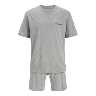 Jack & Jones Men's Short Shortama Pyjama Set JACEVEREST Grey