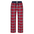 Phil & Co Phil & Co Lange Heren Pyjama Set Met Flanellen Pyjamabroek Rood/Blauw
