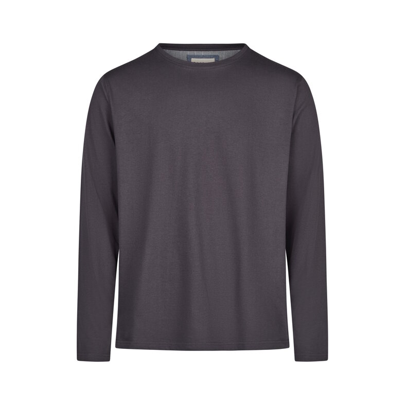 Phil & Co Phil & Co Long Men's Pajama Set With Flannel Pajama Pants Grey