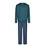 Phil & Co Phil & Co Lange Heren Pyjama Set Met Flanellen Pyjamabroek Groen
