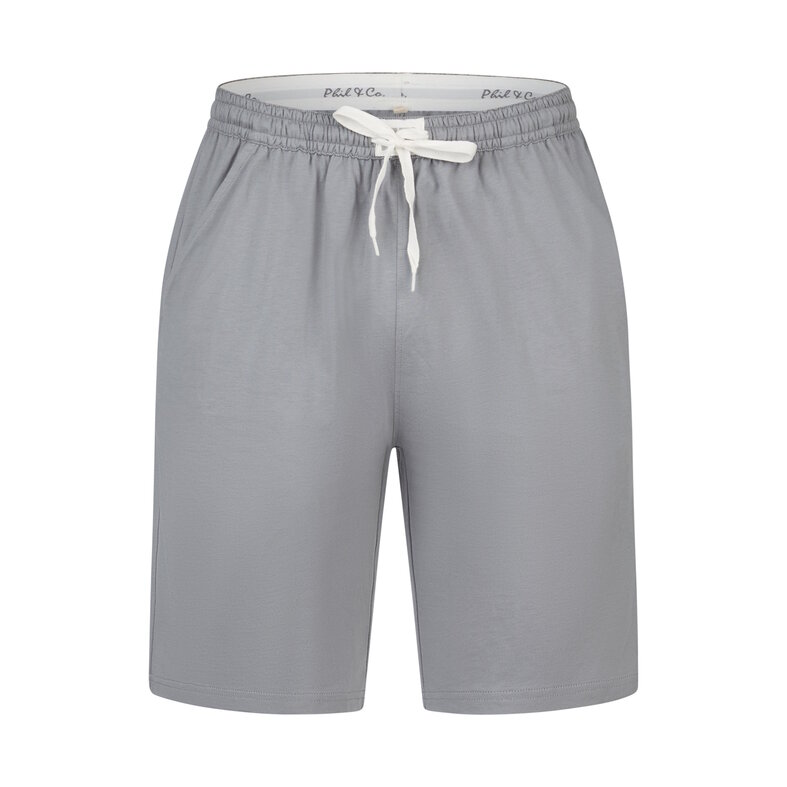 Phil & Co Phil & Co Men's Short Pajama Short Pajama Set Gray Striped