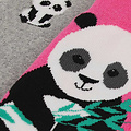 Apollo Apollo Meisjes Antislip Sokken 4-Pack Beer/Panda Print