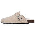 Apollo Apollo Dames Instap Pantoffels Vilt Beige
