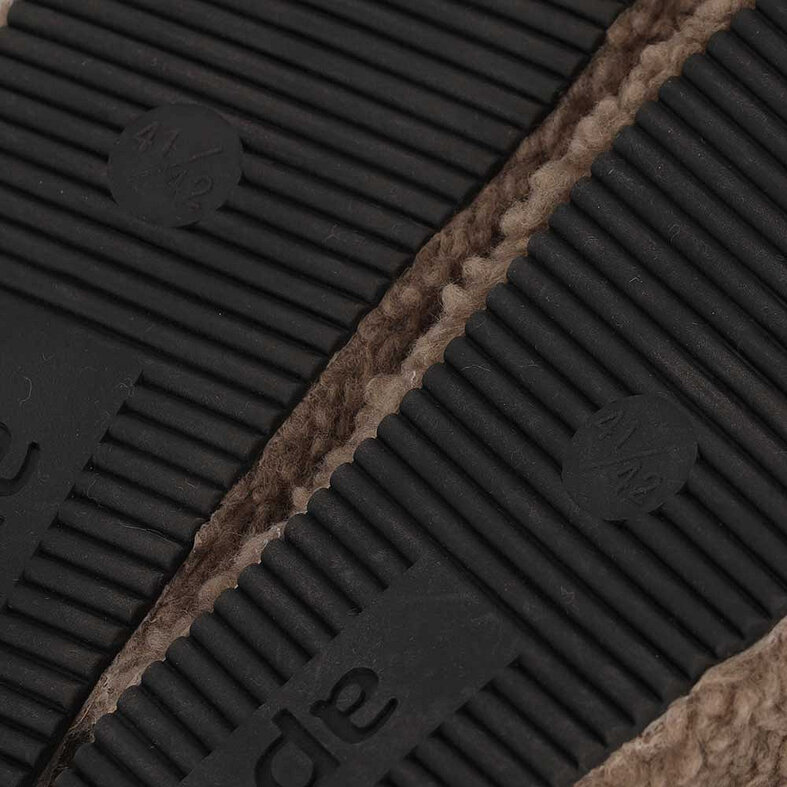 Apollo Apollo Ladies' Slip-on Slippers Teddy Brown