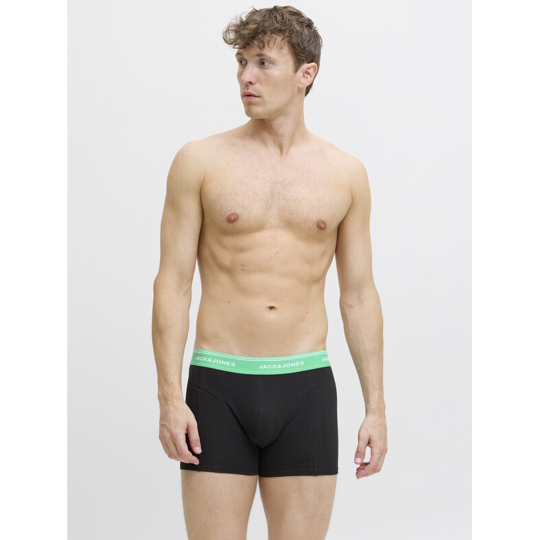 Jack & Jones Jack & Jones Heren Boxershorts Trunks JACDAWSON 5-Pack Effen Zwart