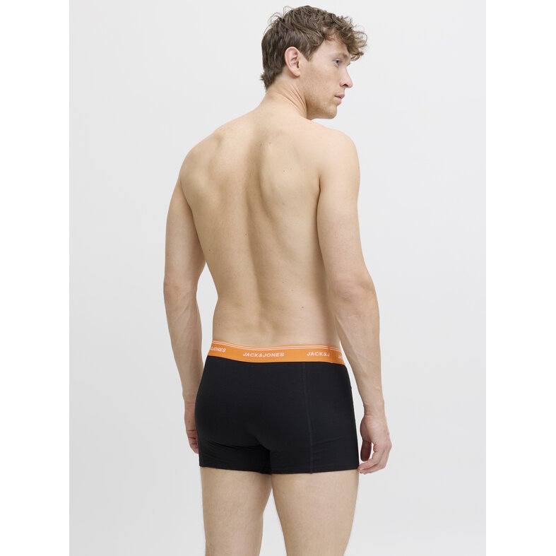 Jack & Jones Jack & Jones Heren Boxershorts Trunks JACDAWSON 5-Pack Effen Zwart