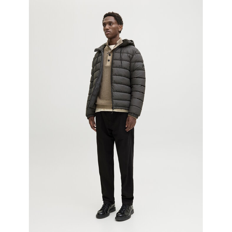 Jack & Jones Jack & Jones Men's Winter Jacket JCOPOINT Puffer Jacket Dark Gray