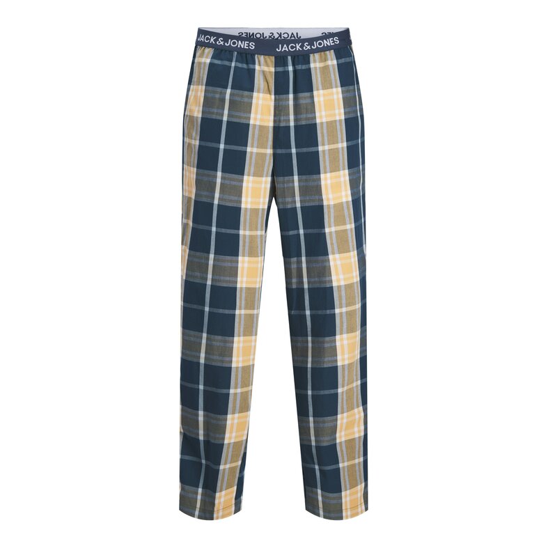 Jack & Jones Jack & Jones Men's Pyjama Set Giftbox JACLUCA Checkered Dark Blue/Orange
