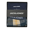 Jack & Jones Jack & Jones Men's Pyjama Set Giftbox JACLUCA Checkered Dark Blue/Orange