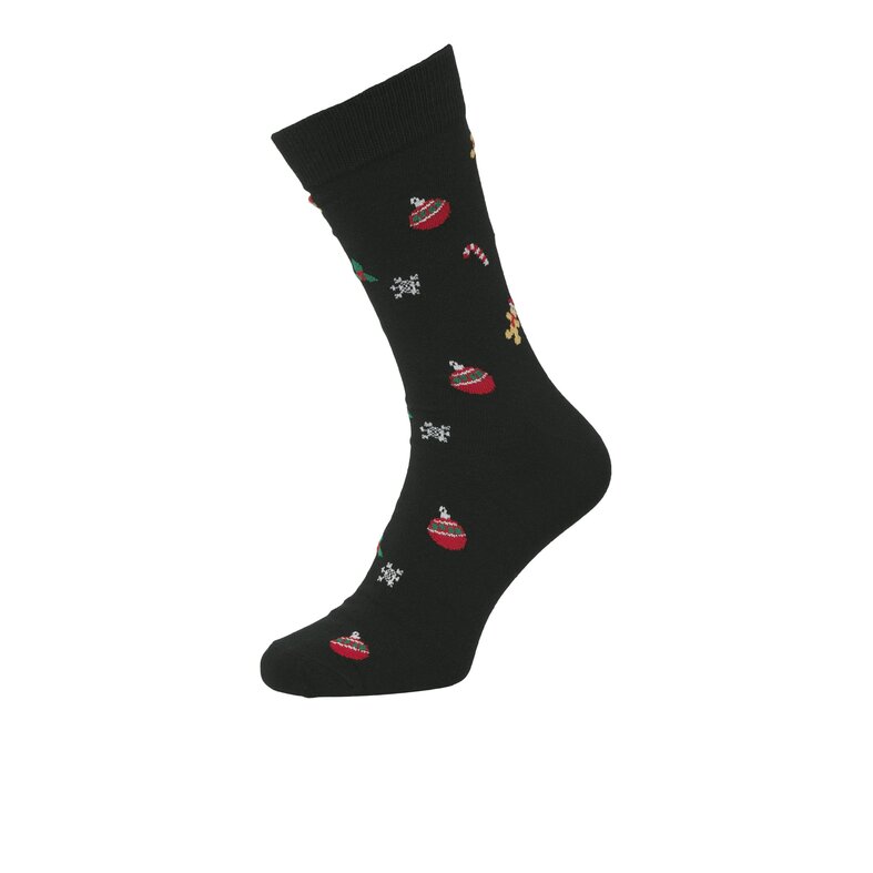 Jack & Jones Jack & Jones Heren Kerst Giftbox Sokken + Boxershorts JACMISTLETOE Zwart/Donkergroen