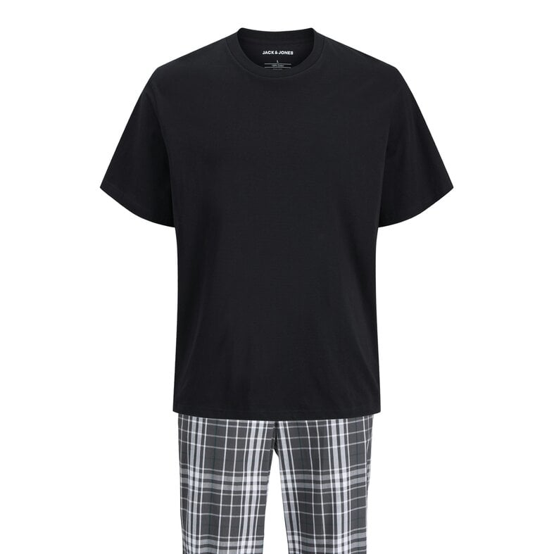 Jack & Jones Jack & Jones Men's Pyjamas Set Giftbox JACLUCA Checkered Black