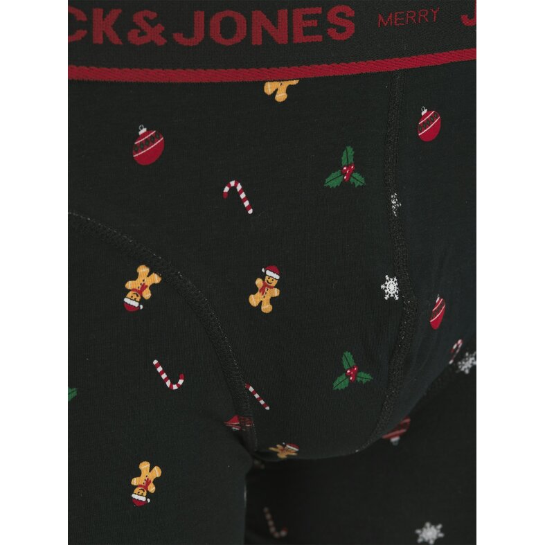 Jack & Jones Jack & Jones Heren Kerst Giftbox Sokken + Boxershorts JACMISTLETOE Zwart/Donkergroen