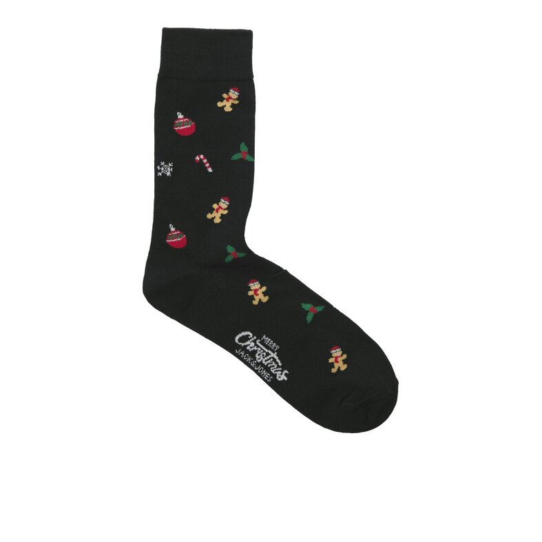 Jack & Jones Jack & Jones Men's Christmas Socks JACMISTLETOE Giftbox 3-Pack Black/Dark Green