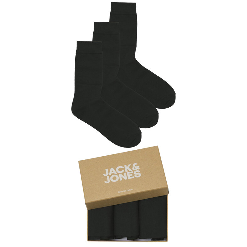 Jack & Jones Jack & Jones Heren Sokken JACORDINARY  3-Pack Giftbox Zwart