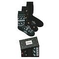 Jack & Jones Jack & Jones Men's Christmas Socks JACMISTLETOE Giftbox 3-Pack Black/Dark Green