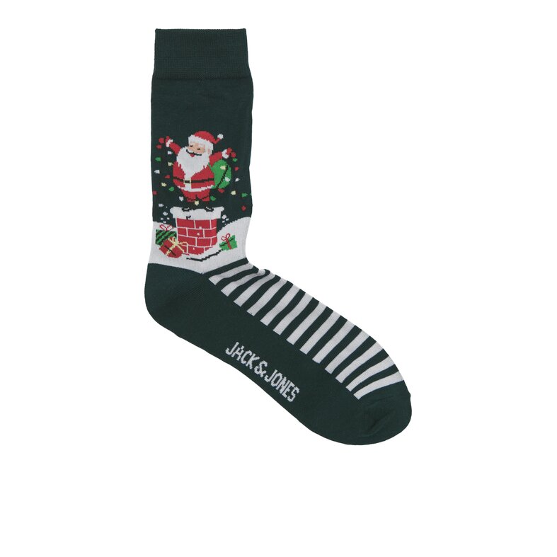 Jack & Jones Junior Jack & Jones Junior Jongens Kerst Sokken JACSNOWY Giftbox 3-Pack Print