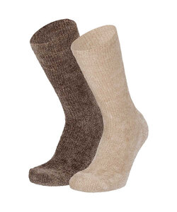 Apollo Dames Chenille Bedsokken Beige