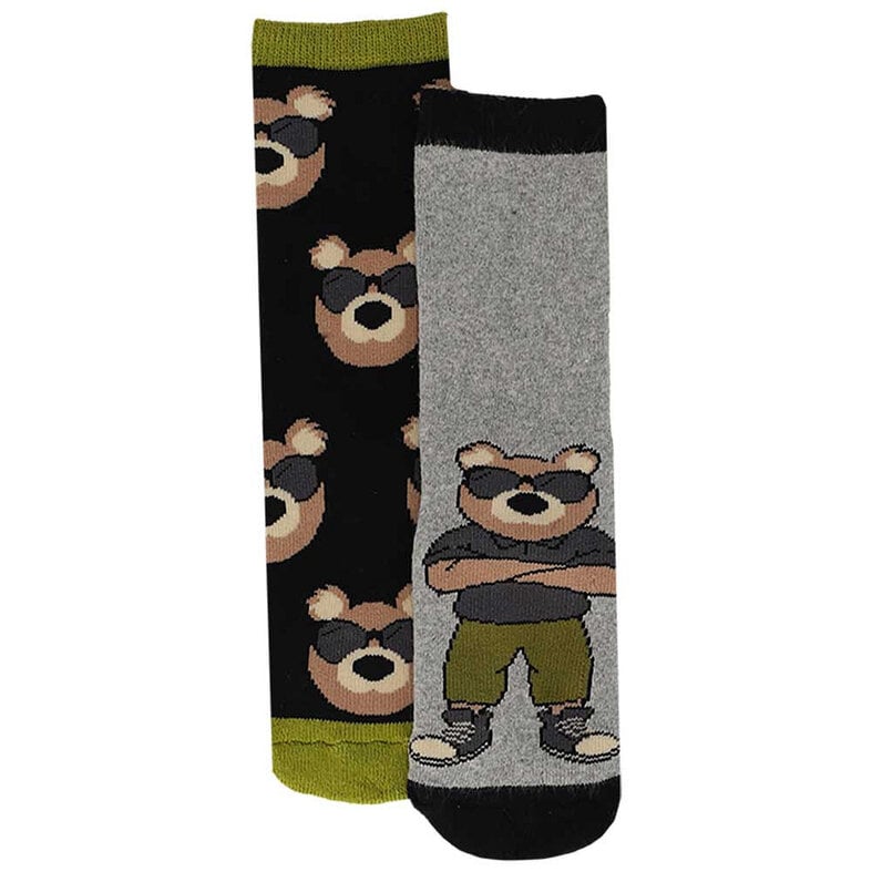 Apollo Apollo Jongens Antislip Sokken 4-Pack Beer Print